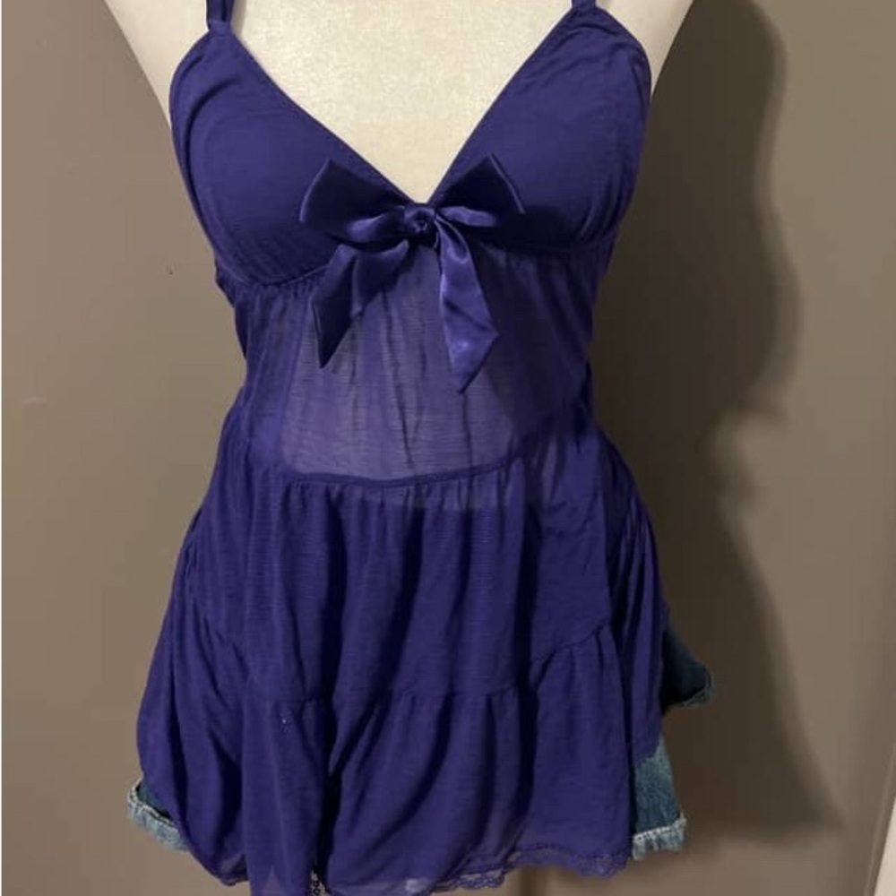 Victoria's Secret Purple Sheer Chemise